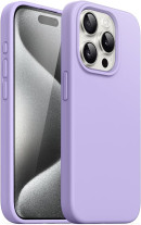 Луксозен силиконов гръб ТПУ ултра тънък SOFT FASHON CASE за Apple iPhone 15 Pro 6.1 лилав 